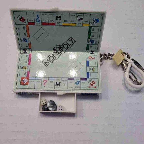 NWOT Collectible Mini Travel Monopoly, Yahtzee & Pinball Monopoly: Stocking Stuf - Picture 2 of 6